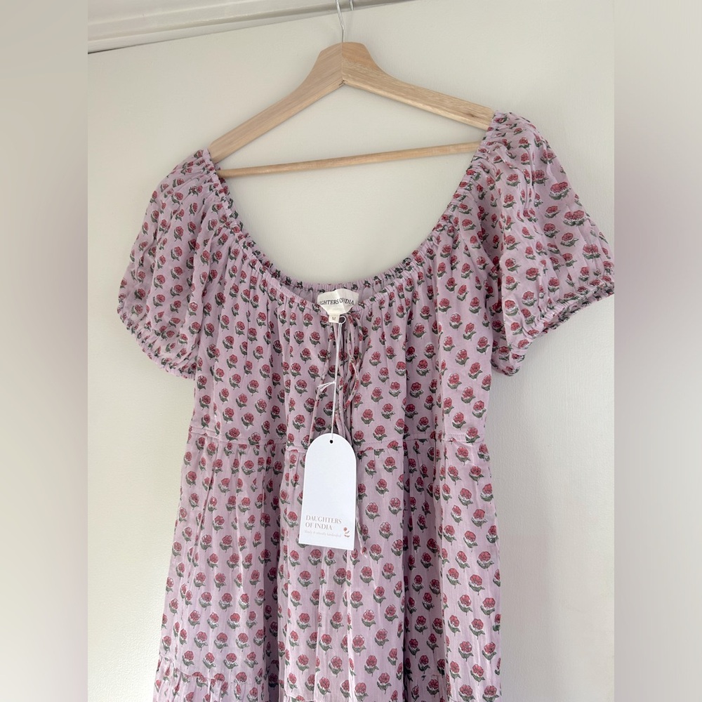 NWT Daughters of India Sita Maxi dress violet size M